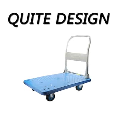 Hand Truck Platform Cart With 330lb Weight Capacity, Foldable Dolly