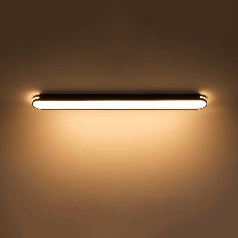 Modern Dimmable LED Long Oblong Flush Mount Ceiling Light 31.5in