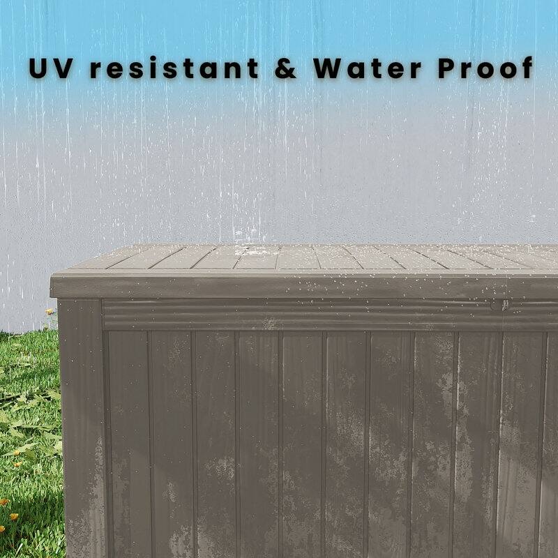 Outdoor Patio Storage Resin Lockable Deck Box