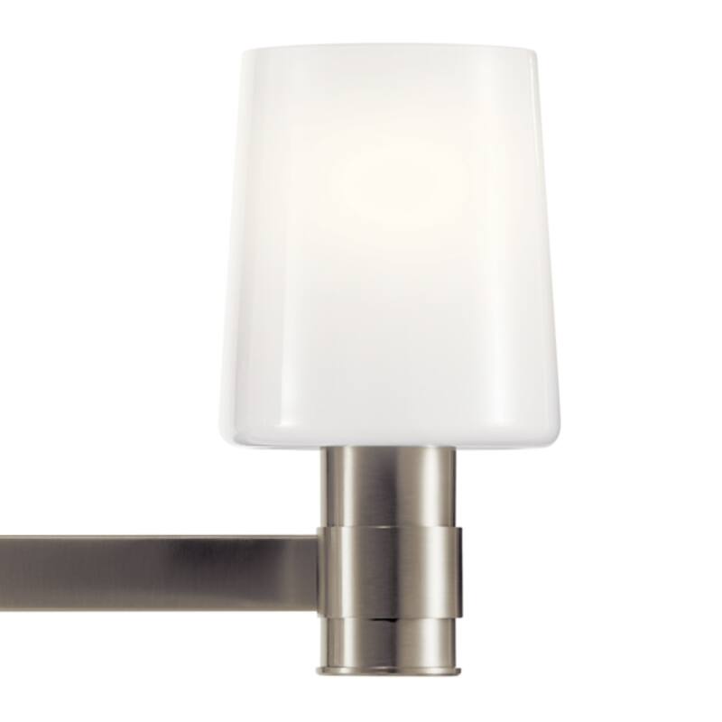 Adani 30 in. 4-Light Bathroom Vanity Light with Opal Glass