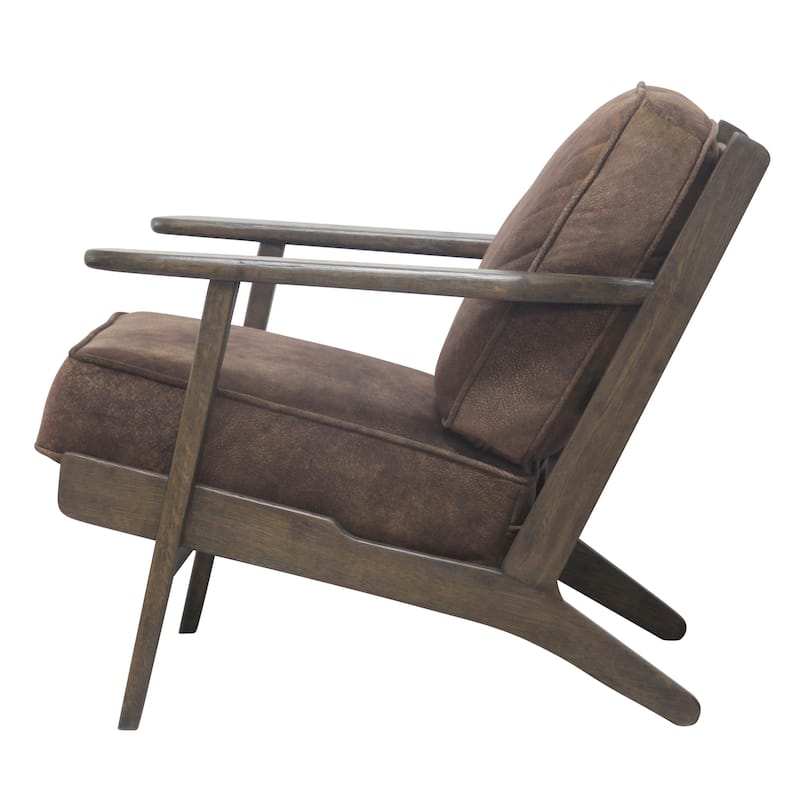 NPD Furniture Albert Solid Wood Frame Accent Chair
