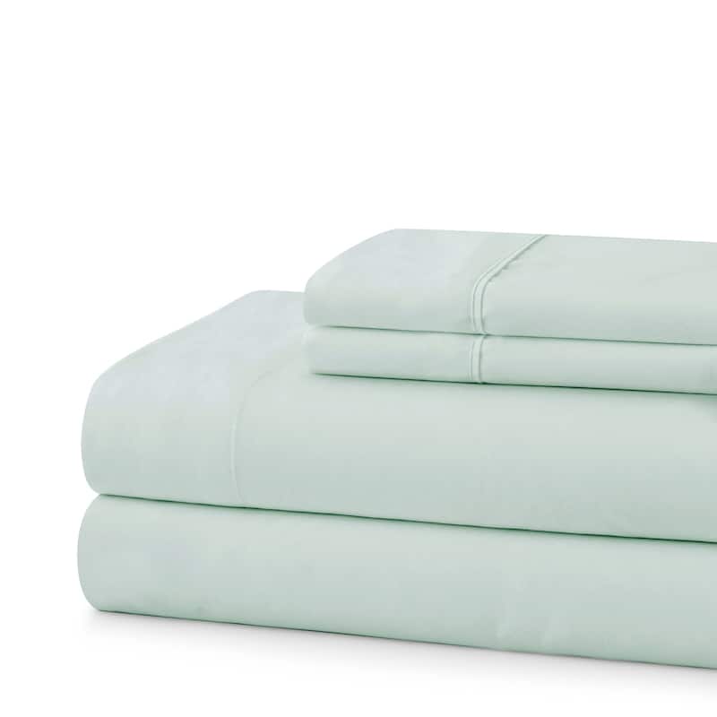 Sweet Home Collection Combed Cotton Percale Sheet Set Made in Egypt 400 TC