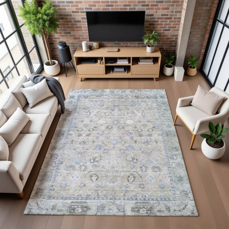 Premium Washable Super Soft Vintage Traditional Mayfield Rug