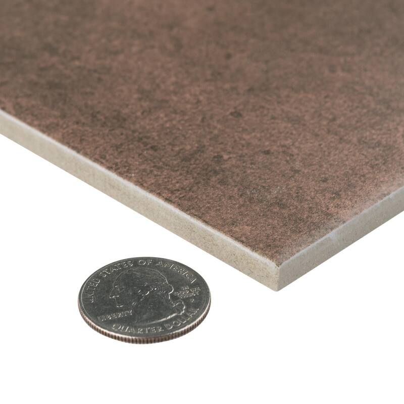 Merola Tile Matter Red 6" x 6" Porcelain Floor and Wall Tile