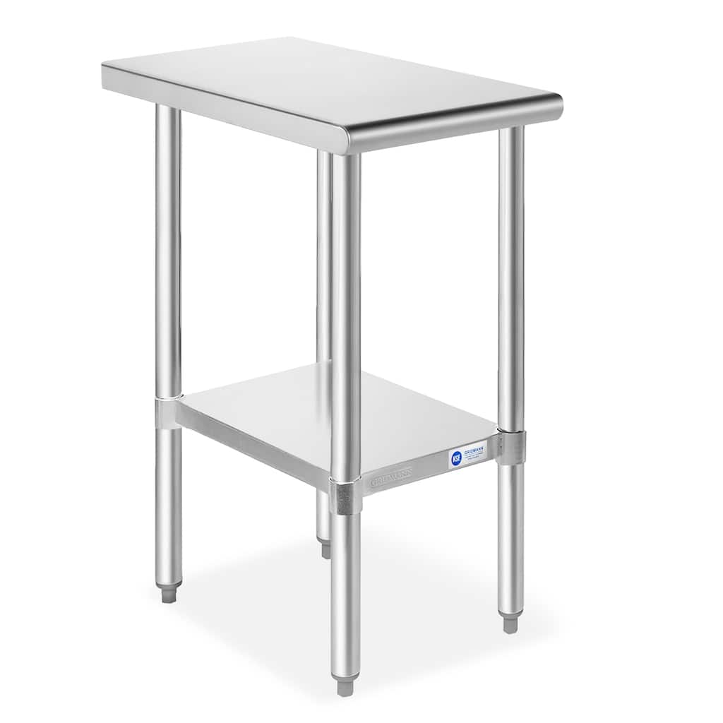 12 x 30in NSF Stainless Steel Commercial Prep Table