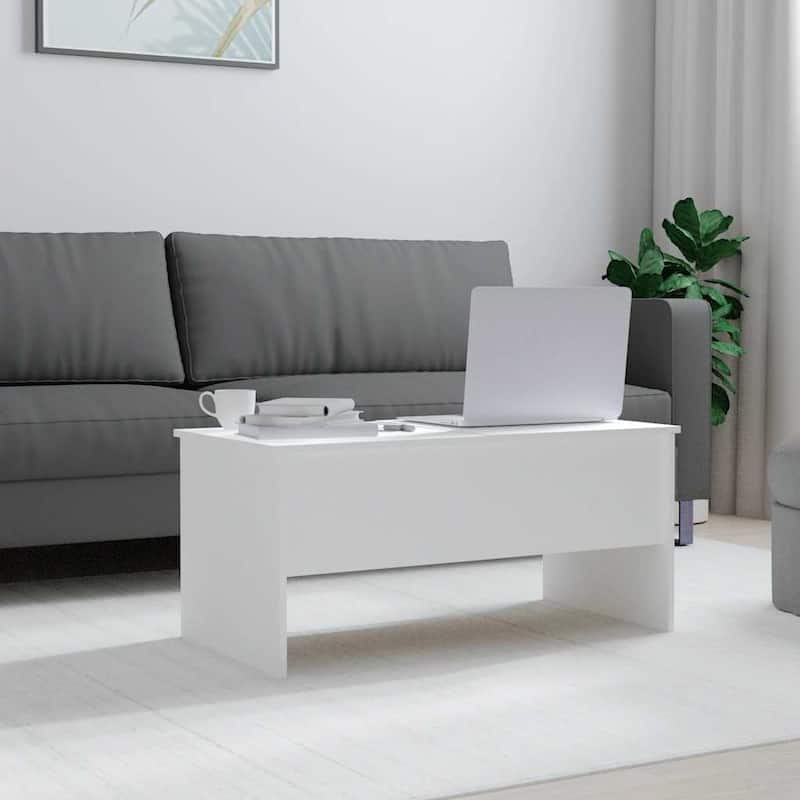 vidaXL Coffee Table Lift Top End Table Accent Side Sofa Table Engineered Wood - 40.2" x 19.9" x 18.3"