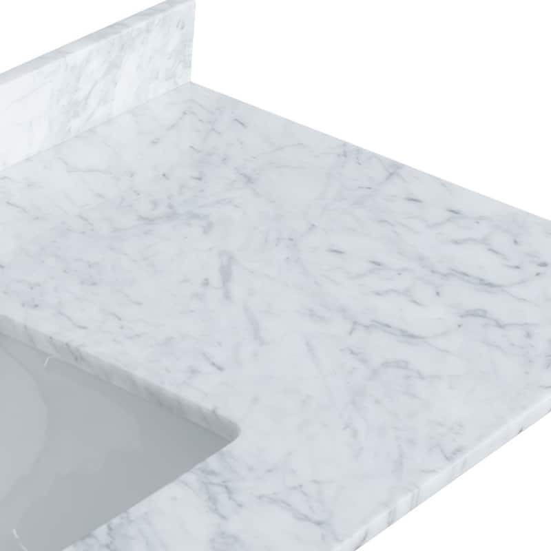 Wyndham Collection WCVVCB136STOPUNS-NAT 36" Marble Vanity Top with