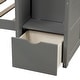preview thumbnail 30 of 29, Twin Over Full/Twin Bunk Bed with Storage Shelves, Drawers, and Convertible Bed