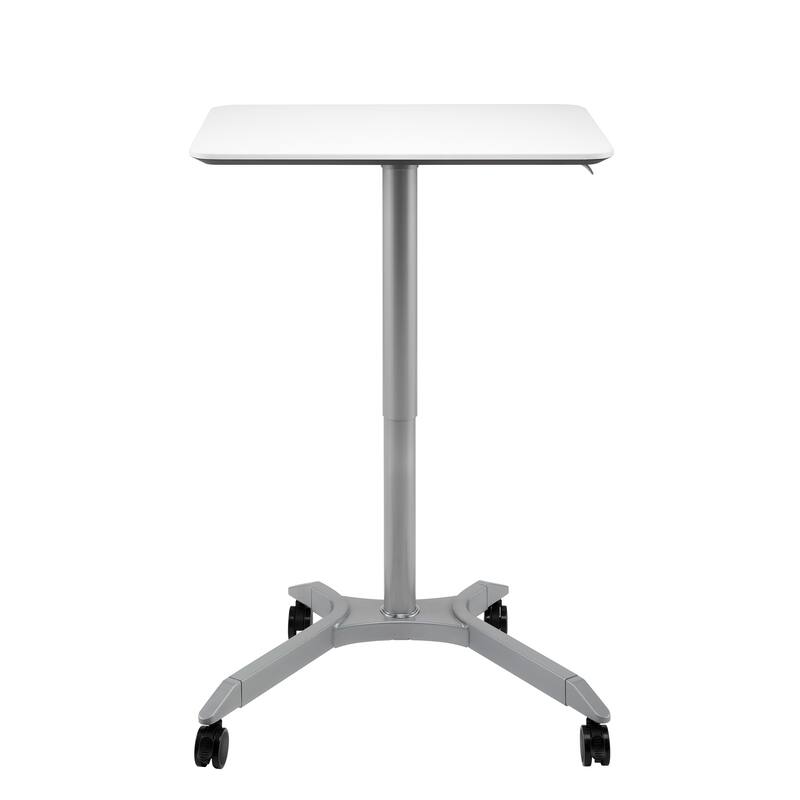 airLIFT XL 28" Pneumatic Height Adjustable Sit-Stand Mobile Laptop Computer Desk Cart