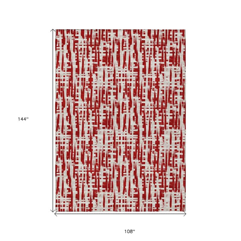 HomeRoots Abstract Transitional Rectangle Outdoor Rug