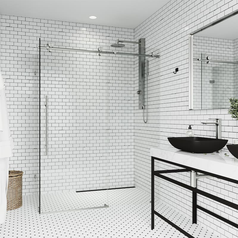 VIGO Elan E-Class Frameless Sliding Shower Enclosure