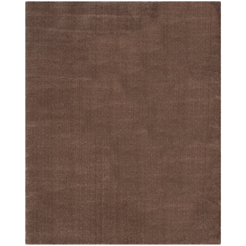 SAFAVIEH Velvet Shag Eusebia Solid Polyester Rug