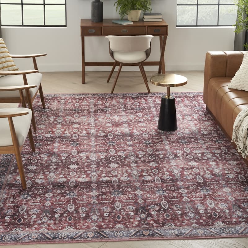 Noge Power Loomed Distressed Non Skid Area Rug By HomeRoots - 8' x 10'