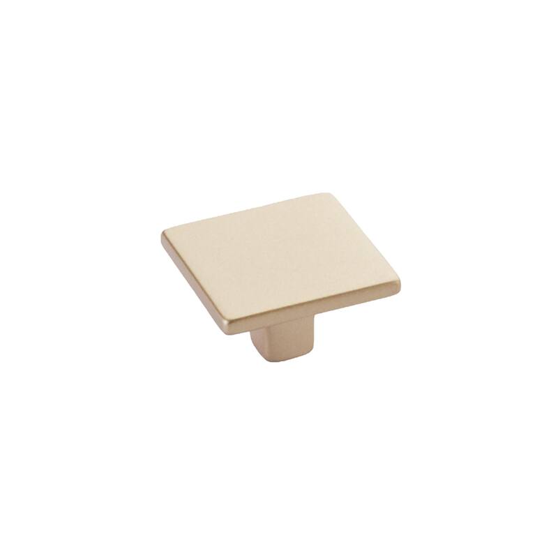Schaub and Company Armadio Modern 1-3/8" Square Cabinet Knob - Made in - Signature Satin Brass