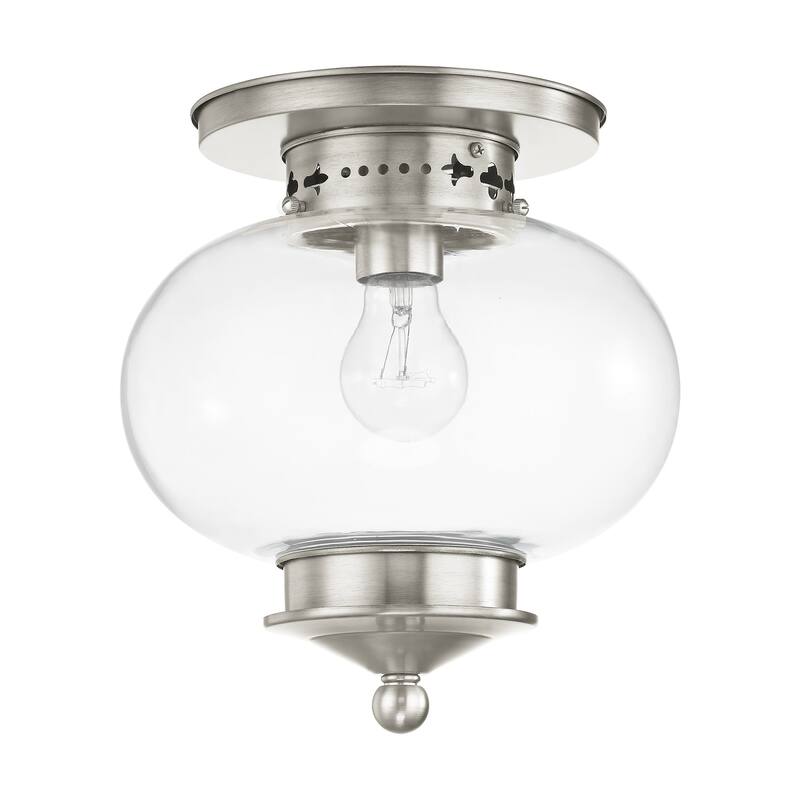Livex Lighting Harbor 1 Light Semi-Flush Ceiling Fixture
