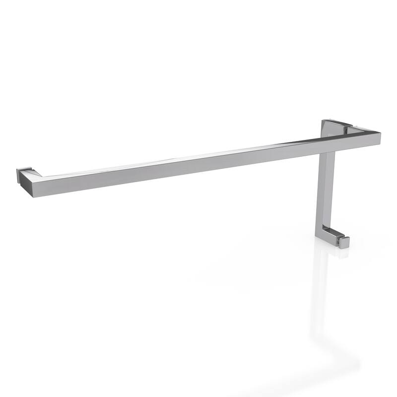 Glass Warehouse 78" x 33.75" Frameless Towel Bar Shower Door- Wall Hinge