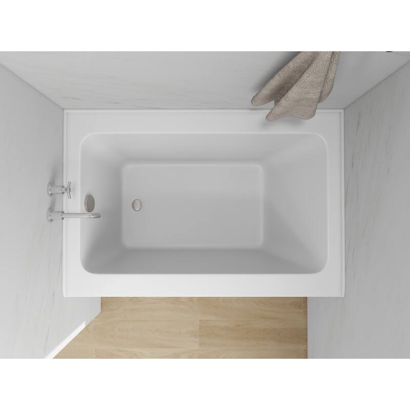 Vanity Art Alcove Soaking Acrylic Bathtub