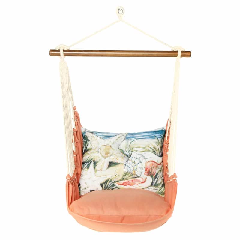 Magnolia Casual Swing Set 4 piece - Living Coral w/ Seashells