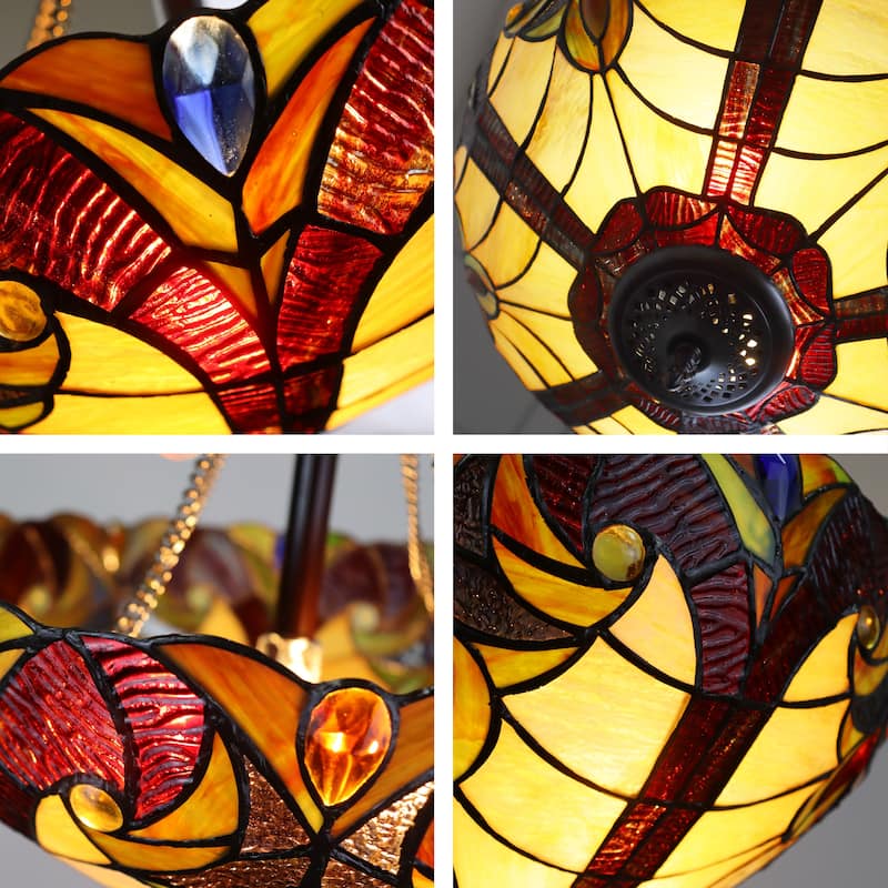 Victorian Design 2-light Dark Bronze Semi-Flush Mount Fixture
