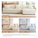 118.4"W Plush Modular Sectional Sofa with Pillows