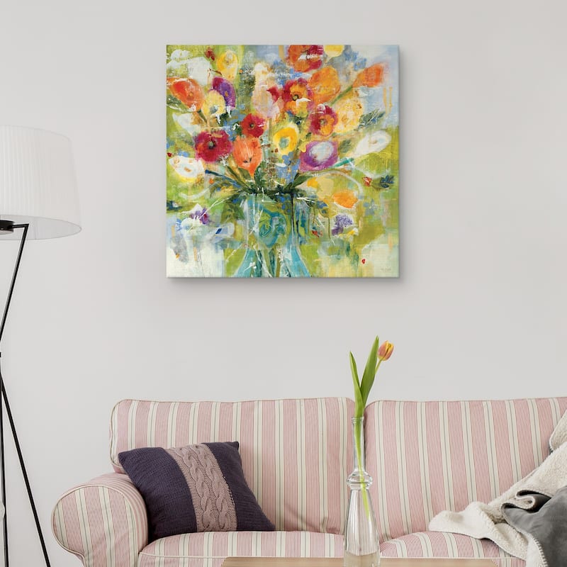 Colorful Bouquet by Jill Martin Canvas Art Print