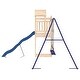 preview thumbnail 16 of 19, vidaXL Swing Set Outdoor Backyard Wooden Playground Equipment for Kids Age 3-8