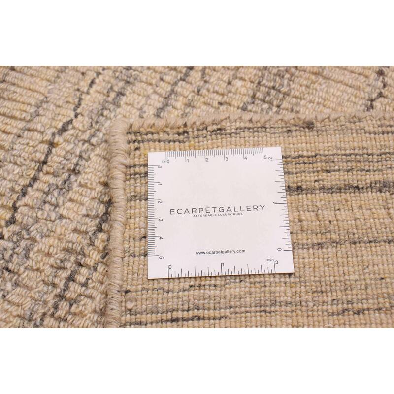 ECARPETGALLERY Hand Loomed Kashkuli Gabbeh Ivory Wool Rug - 8'0 x 9'10
