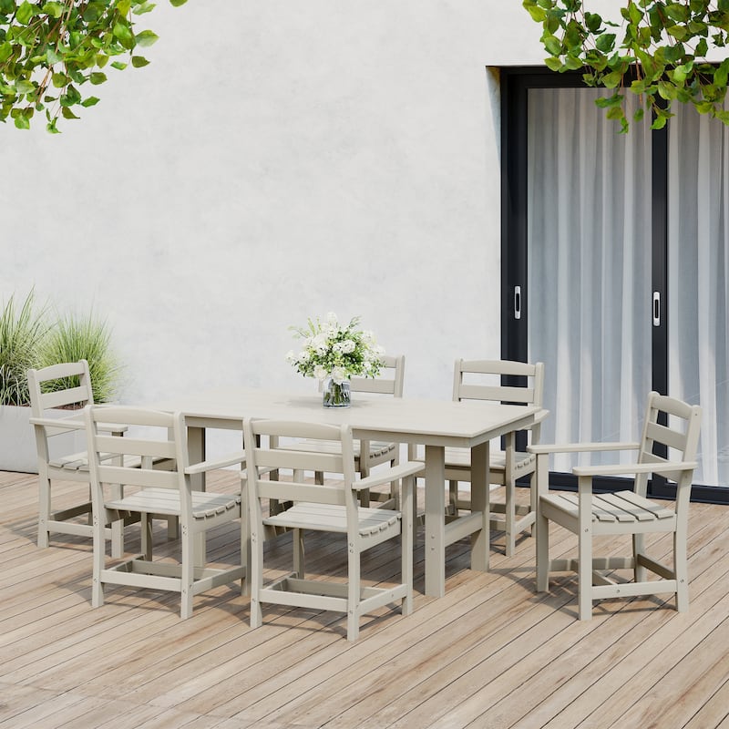 Shoreside 7-Piece Arm Chair Dining Set