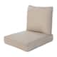 Haven Way Universal Outdoor Deep Seat Lounge Chair Cushion Set - 23x26 - Beige