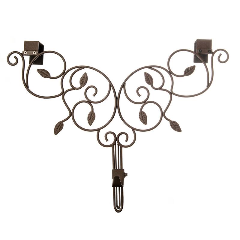 Adjustable Wreath Hanger for Door - Ivy (Brown) - Brown