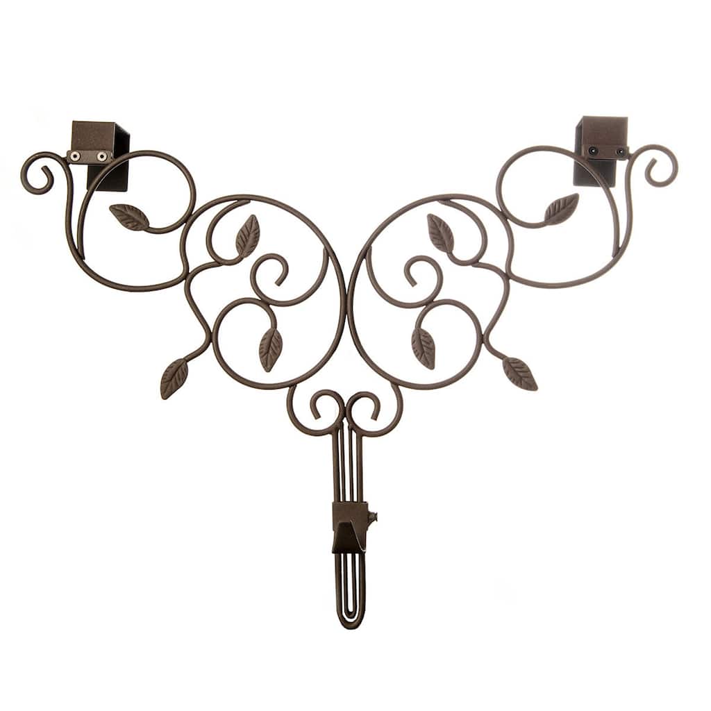 Adjustable Wreath Hanger for Door - Ivy (Brown) - Brown