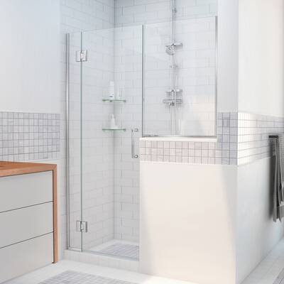 DreamLine Unidoor-X 63-63 1/2 in. W x 72 in. H Frameless Hinged Shower Door - 63" - 63.5" W