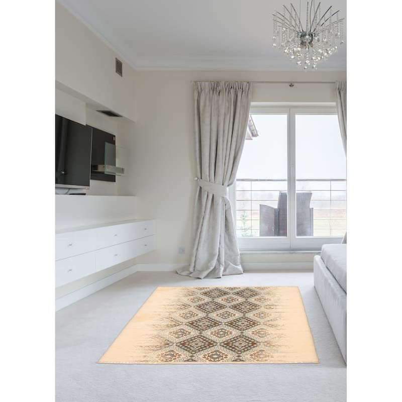 Ankara FW Cream Kilim 5'1" x 7'6" - 5'1 x 7'6