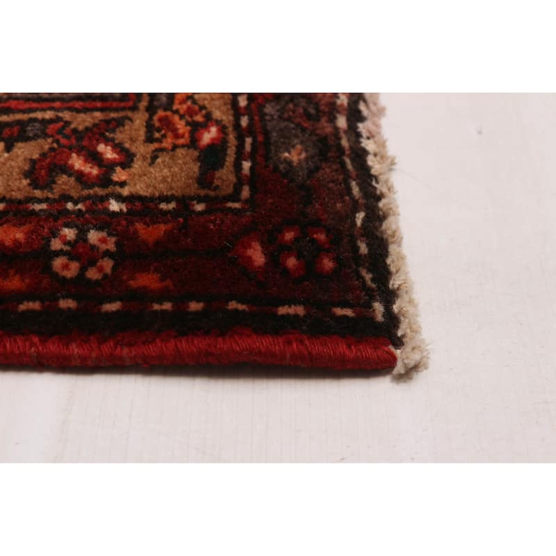 ECARPETGALLERY Hand-knotted Andelz Red Wool Rug - 3'5 x 10'2