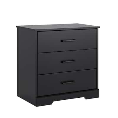 Prepac Rustic Ridge Farmhouse Nightstand Bedside Table, Nightstand for Bedroom, End Table with 3 Drawers