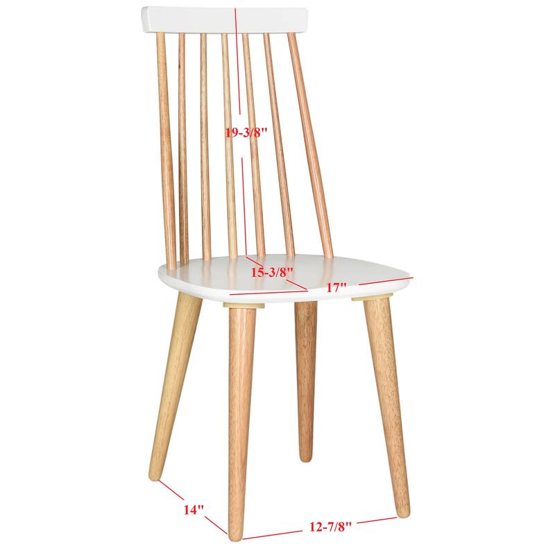 SAFAVIEH Burris Spindle Back Side Chair (Set of 2) - 17"W x 21"D x 36"H