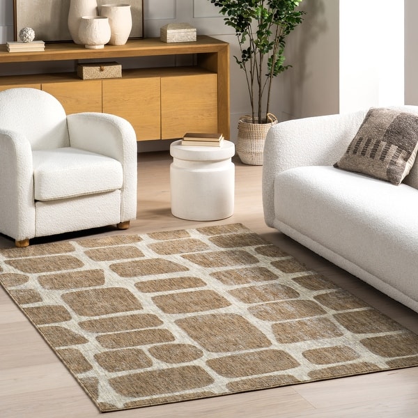 slide 2 of 10, Nuloom Aadhya Modern Geometric Area Rug 4' x 6' - Rectangle
