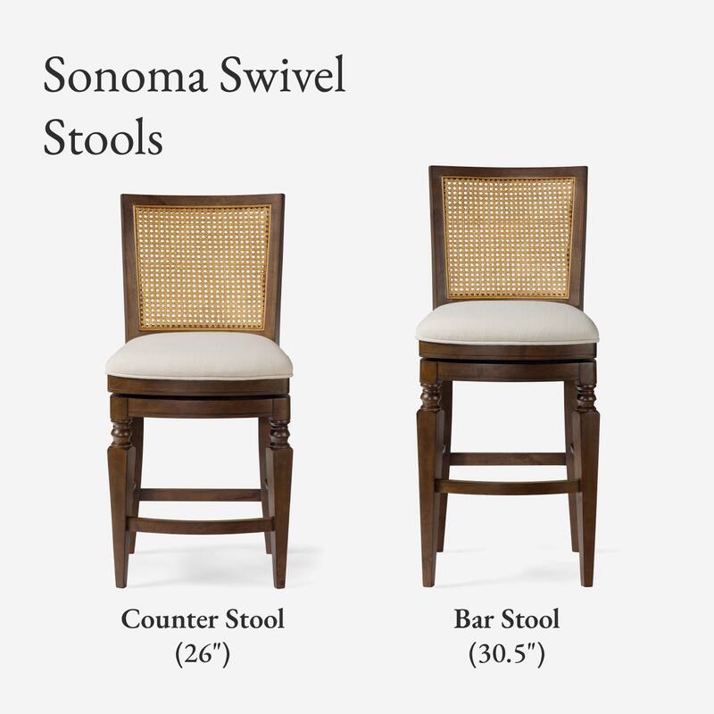 Maven Lane 26" Sonoma Swivel Counter Height Kitchen Stool