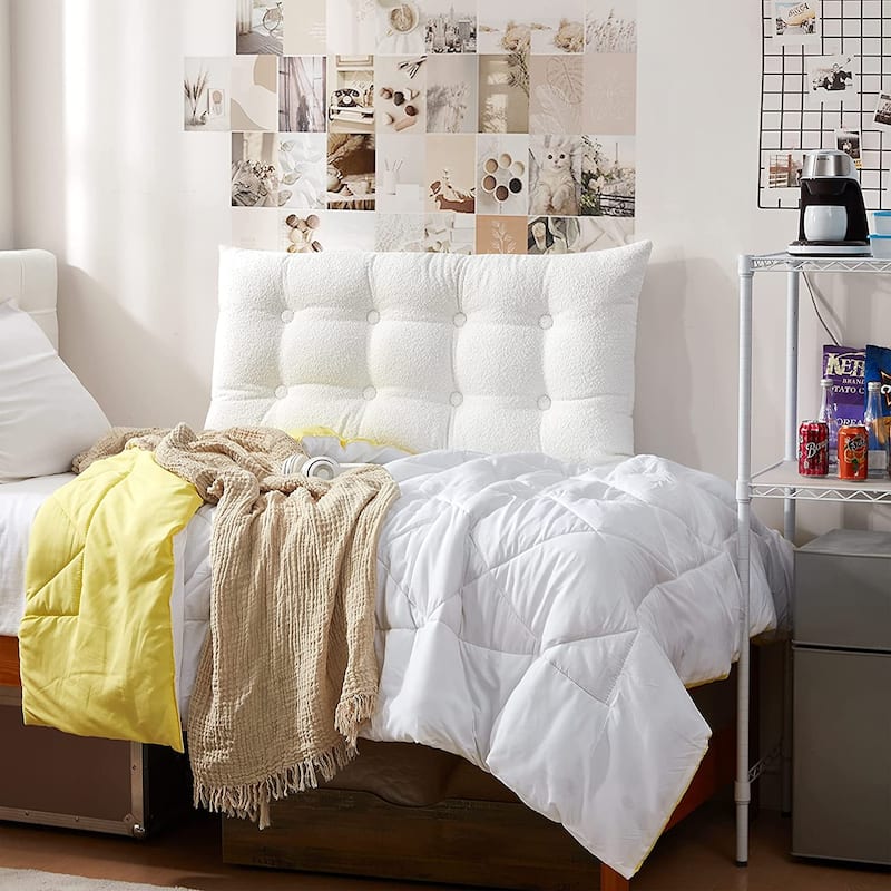 Rainha® Bed 2 Sofa - Tufted & Boucle Pillow Cushion by DormCo