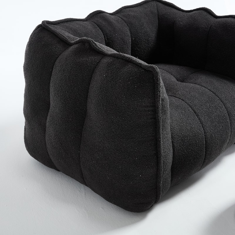 Floor Lazy Bean Bag Chair with Footstool for Adults, Kids
