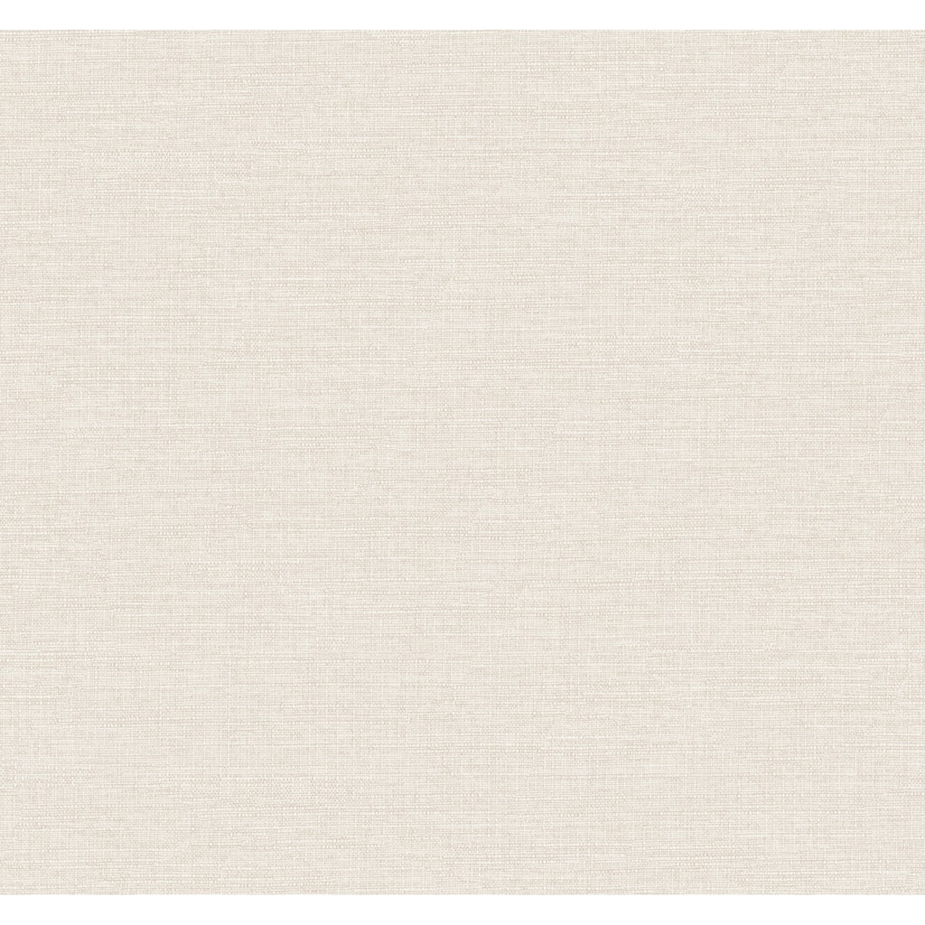 York Wallcoverings Terrene Cream Faux Linen Wallpaper - 324 x 27