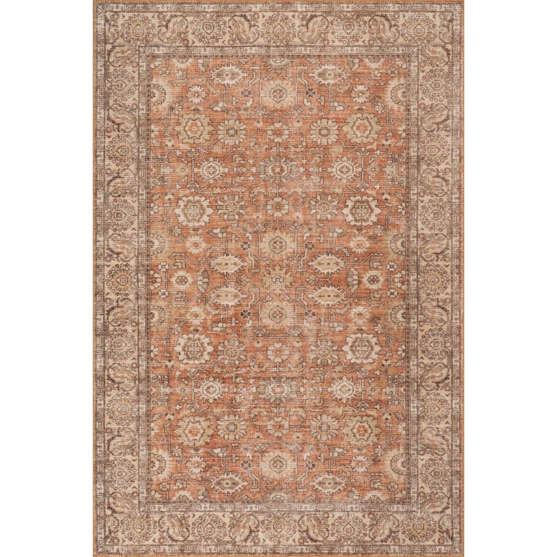 Nuloom Tavrielle Hand Tuffted Wool Area Rug - 7' 6" x 9' 6" - Orange - Rectangle