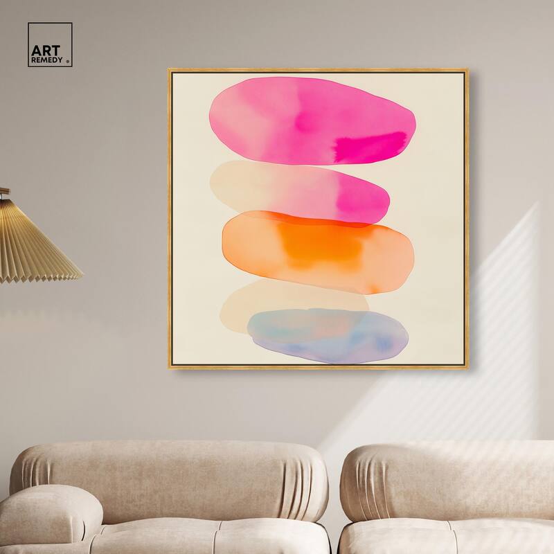 Pebble Palette Canvas by Art Remedy