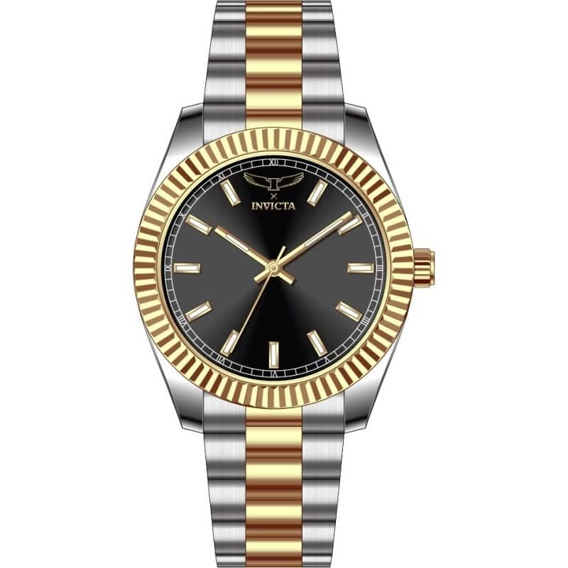 Invicta Men's 69011 Specialty Quartz PC21S Copper Dial Watch - Black