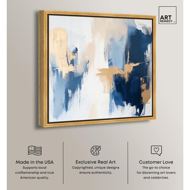 Tranquil Blue Depths II Canvas by Art Remedy