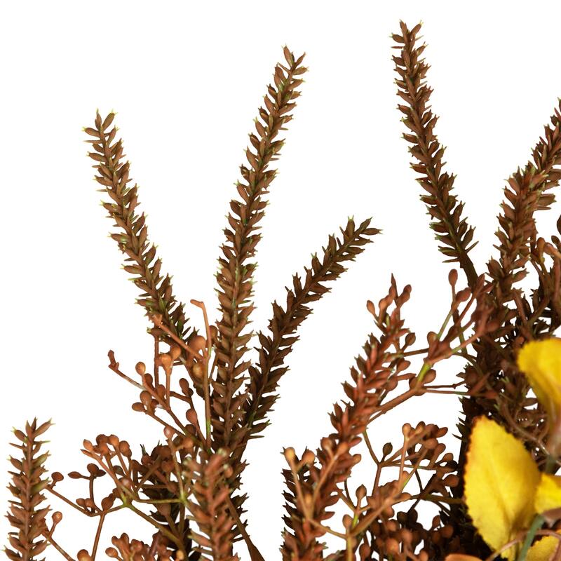 Fall Grass Autumn Harvest Artificial Wreath - 32"