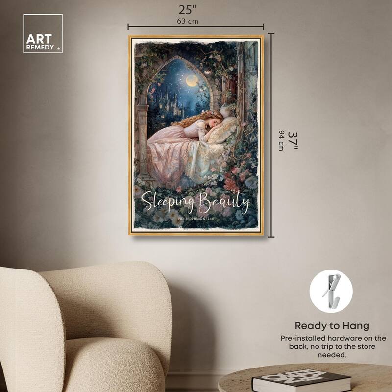 Classic Sleeping Beauty Canvas by Art Remedy