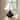 Nourison 18" Black Wooden Table Lamp with Fluted Shade