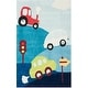 preview thumbnail 3 of 7, SAFAVIEH Handmade Kids Mayte Polyester Rug 2'6" x 4' - Blue/Multi - Rectangle