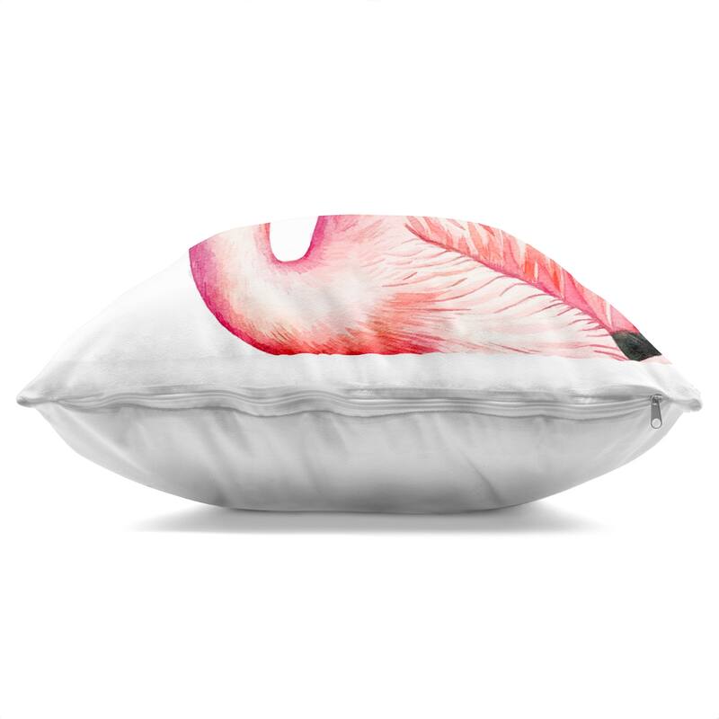 Stupell Disco Hat on Flamingo Decorative Printed Throw Pillow Design by Amanda Greenwood